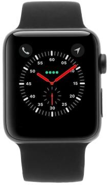 Apple Watch Series 3 aluminio gris 42mm con pulsera deportiva negro (GPS + Cellular) aluminio gris - Reacondicionado: muy bueno   30 meses de garantía Apple Watch Series 3 aluminio gris 42mm con pulsera deportiva negro (GPS + Cellular) aluminio gris - Reacondicionado: muy bueno   30 meses de garantía