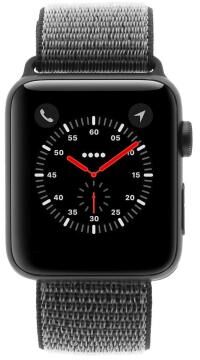 Apple Watch Series 3 aluminio gris 42mm con pulsera deportiva Loop verde oliva (GPS + Cellular) aluminio gris - Reacondicionado: buen estado   30