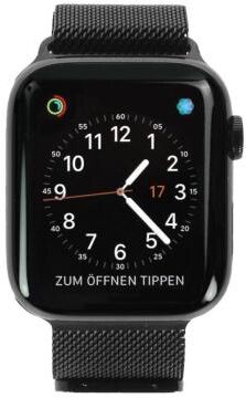 Apple Watch Series 4 acero inoxidable negro 44mm con pulsera Milanesa negro (GPS + Cellular) acero inoxidable negro espacial - Reacondicionado: buen Apple Watch Series 4 acero inoxidable negro 44mm con pulsera Milanesa negro (GPS + Cellular) acero inoxidable negro espacial - Reacondicionado: buen