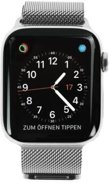 Apple Watch Series 4 acero inoxidable plateado 44mm con pulsera Milanesa plateado (GPS + Cellular) acero inoxidable plateado - Reacondicionado: buen Apple Watch Series 4 acero inoxidable plateado 44mm con pulsera Milanesa plateado (GPS + Cellular) acero inoxidable plateado - Reacondicionado: buen