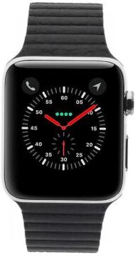 Apple Watch Series 2 acero inoxidable plateado 42mm pulsera de cuero con correa azul noche acero inoxidable plateado - Reacondicionado: buen estado Apple Watch Series 2 acero inoxidable plateado 42mm pulsera de cuero con correa azul noche acero inoxidable plateado - Reacondicionado: buen estado