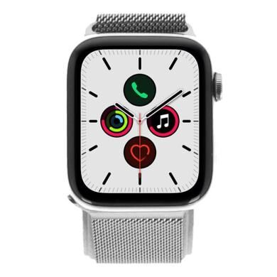 Apple Watch Series 5 acero inoxidable plateado 44mm con pulsera Milanesa plateado (GPS + Cellular) plateado - Reacondicionado: muy bueno   30 meses de