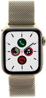 Apple Watch Series 5 acero inoxidable dorado 40mm con pulsera Milanesa dorado (GPS + Cellular) dorado - Reacondicionado: como nuevo   30 meses de Apple Watch Series 5 acero inoxidable dorado 40mm con pulsera Milanesa dorado (GPS + Cellular) dorado - Reacondicionado: como nuevo   30 meses de