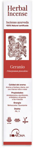 BioAroma Incienso ayurveda de Geranio