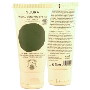 Nuura Crema solar facial FPS 50+ blanca