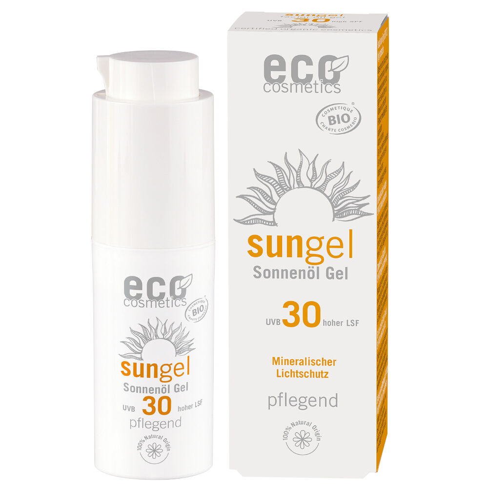 Eco Cosmetics Gel solar transparente para pieles sensibles FPS 30