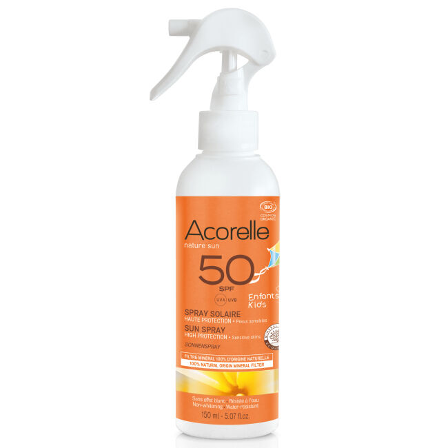 Acorelle Spray solar alta protección para niños FPS 50 Nature Sun