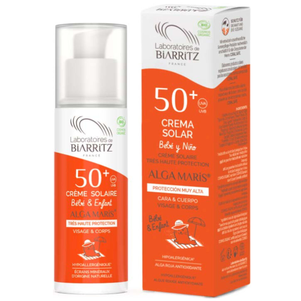 Lab. Biarritz Crema solar para bebés y niños FPS 50+ Alga Maris