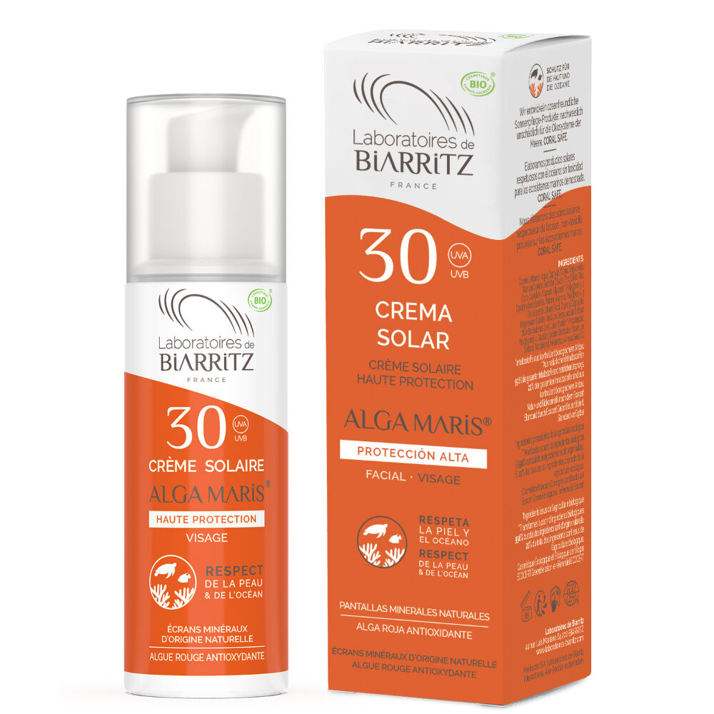 Lab. Biarritz Crema solar facial FPS 30 Alga Maris