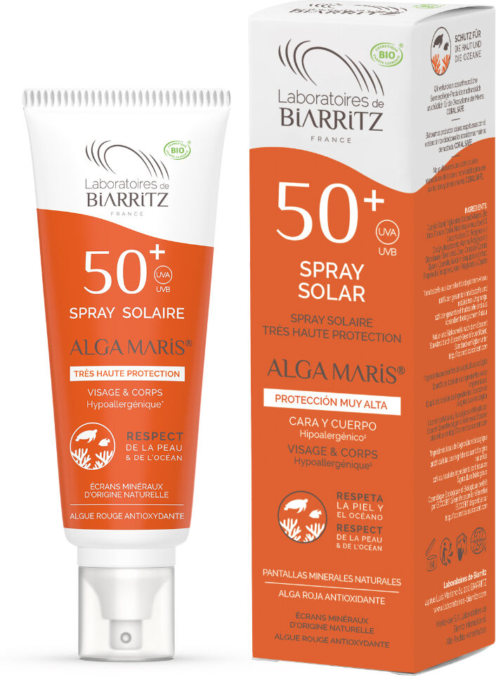 Lab. Biarritz Spray solar cara y cuerpo FPS 50+ Alga Maris