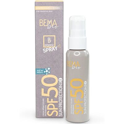 Bema Cosmetici Spray solar FPS 50 sin perfume - FÓRMULA MEJORADA Bema Cosmetici Spray solar FPS 50 sin perfume - FÓRMULA MEJORADA