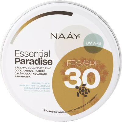 Naáy Bálsamo solar Pure Zinc FPS 30 Essential Paradise (100ml.) Naáy Bálsamo solar Pure Zinc FPS 30 Essential Paradise (100ml.)