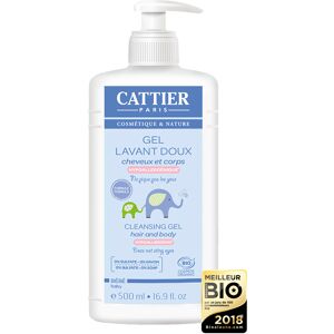 Cattier Gel limpiador suave para cuerpo y cabello Baby