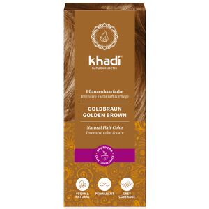 Khadi Colorante capilar en polvo 100% vegetal Castaño Dorado