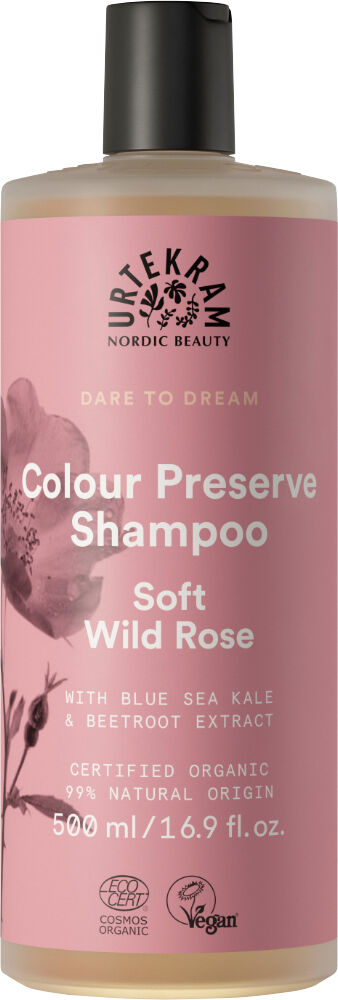 Urtekram Champú protector del color con Rosa Silvestre Dare to Dream (500ml.)