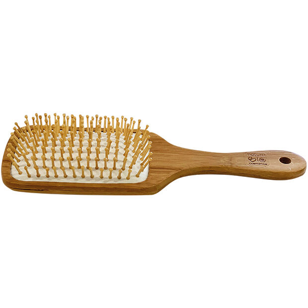NaturaBIO Cosmetics Cepillo grande de bambú para el cabello