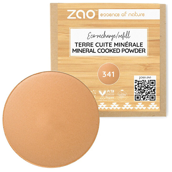 Zao Make-up Recarga de terracota mineral 341 Cuivre Doré