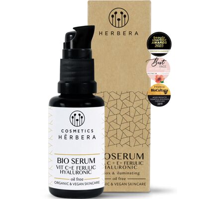 Herbera Bio Serum vitaminas C y E + ácidos ferúlico y hialurónico Oil Free Herbera Bio Serum vitaminas C y E + ácidos ferúlico y hialurónico Oil Free