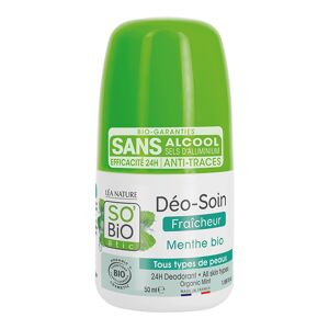 SO'BiO étic Desodorante roll-on Frescor de Menta Bio