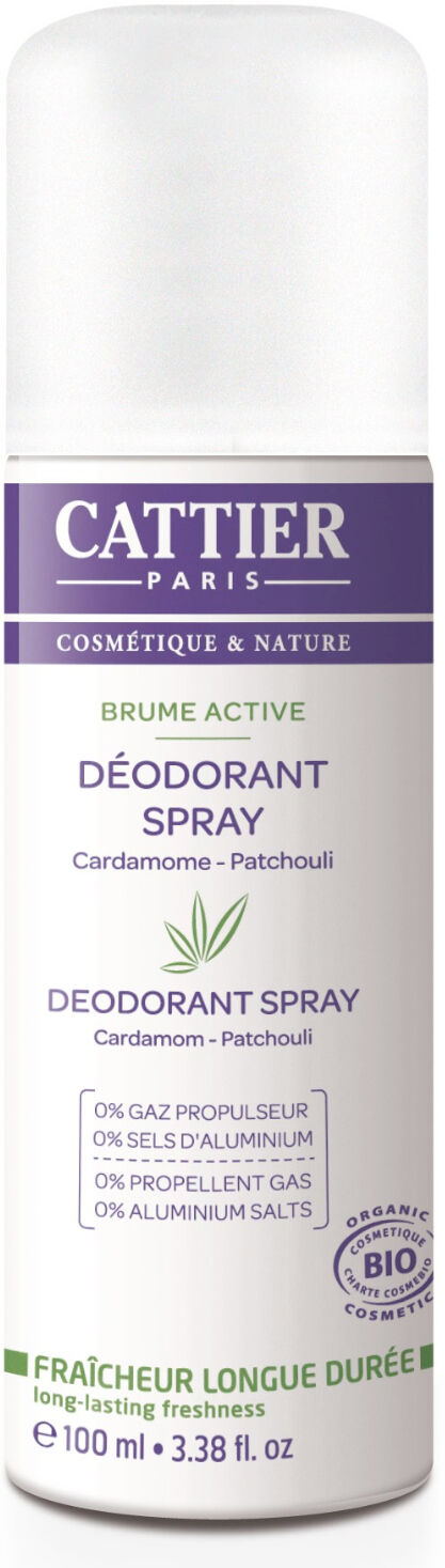 Cattier Desodorante spray Brume Active para mujer