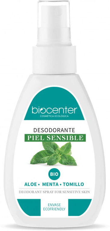 Biocenter Desodorante spray piel sensible Aloe, Menta y Tomillo