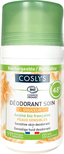 Coslys Desodorante recargable 48 h Suavidad con Avena Bio francesa