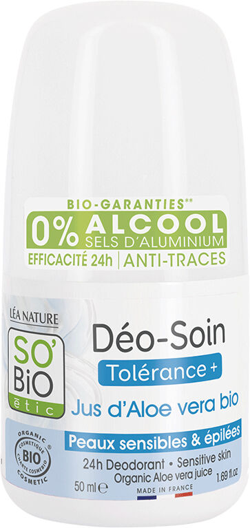 SO'BiO étic Desodorante roll-on alta tolerancia con Aloe Vera Bio