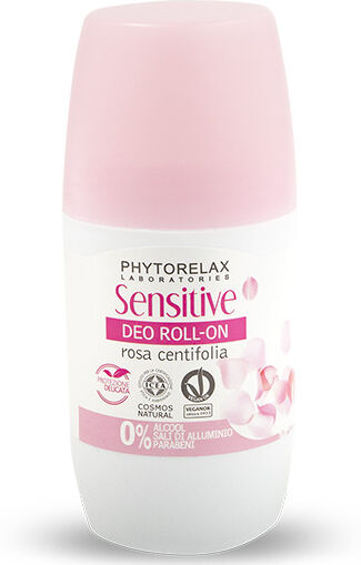 Phytorelax Desodorante roll-on Sensitive con Rosa