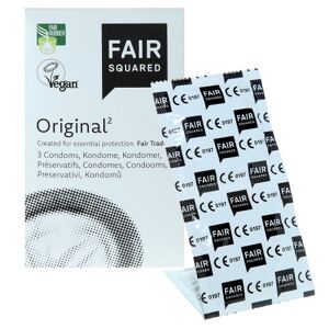 Fair Squared Preservativos lubricados Original (3 unidades) - caducidad: 06.2024