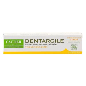 Cattier Dentífrico Dentargile con Limón para encías irritadas