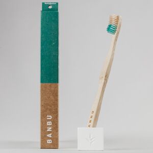Banbu Cepillo de dientes de bambú - medio verde