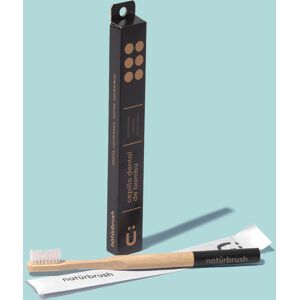 Naturbrush Cepillo de dientes de bambú para adultos - negro