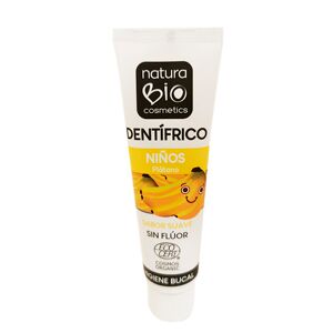 NaturaBIO Cosmetics Dentífrico de plátano sin flúor para niños