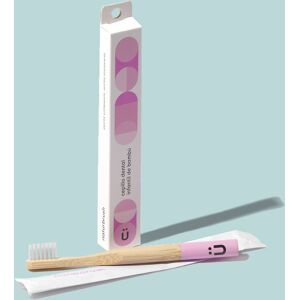 Naturbrush Cepillo de dientes de bambú para niños - rosa