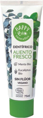 Happy Bio Cosmetics Dentífrico Aliento Fresco sin flúor