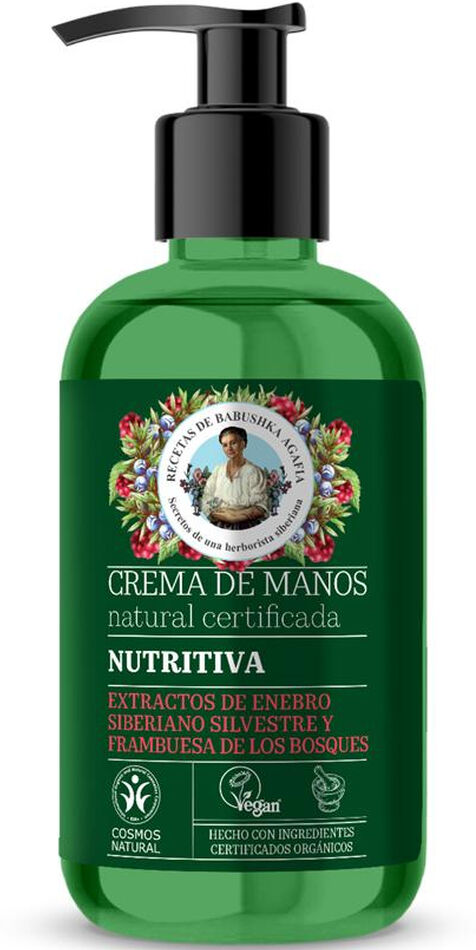 Green Agafia Crema de manos natural nutritiva