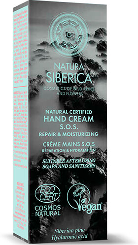 Natura Siberica Crema de manos SOS reparación e hidratación (75ml.)