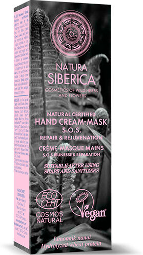 Natura Siberica Crema de manos SOS reparación y rejuvenecimiento