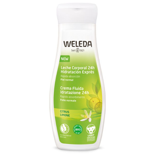 Weleda Leche Corporal 24 horas Hidratación Exprés con Citrus