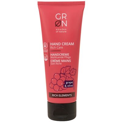 GRN Crema de manos Rich Care con uva y oliva RICH ELEMENTS GRN Crema de manos Rich Care con uva y oliva RICH ELEMENTS