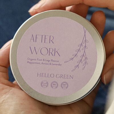 Hello Green Bálsamo ultra hidratante para pies y piernas cansadas AFTER WORK Hello Green Bálsamo ultra hidratante para pies y piernas cansadas AFTER WORK