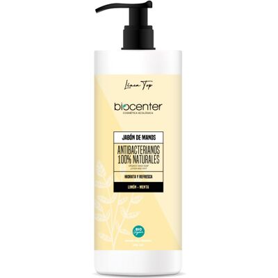 Biocenter Jabón de manos hidratante y refrescante Limón y Menta (500ml.) Biocenter Jabón de manos hidratante y refrescante Limón y Menta (500ml.)