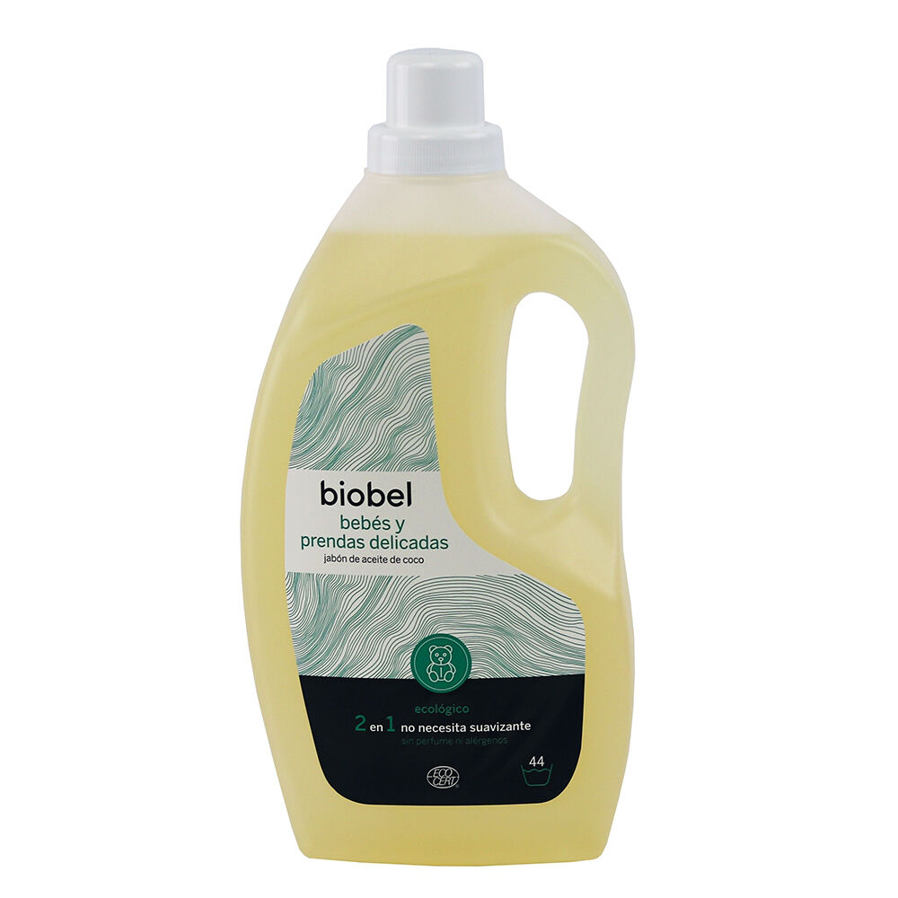 BioBel Detergente líquido ecológico para bebés y prendas delicadas (1,5 litros)