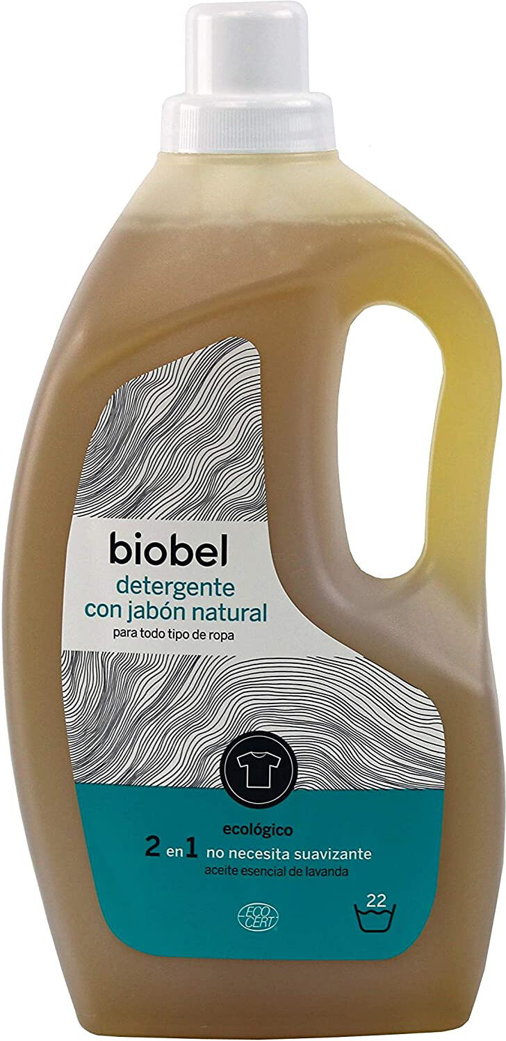 BioBel Detergente con jabón natural para todo tipo de ropa  (1,5 litros)