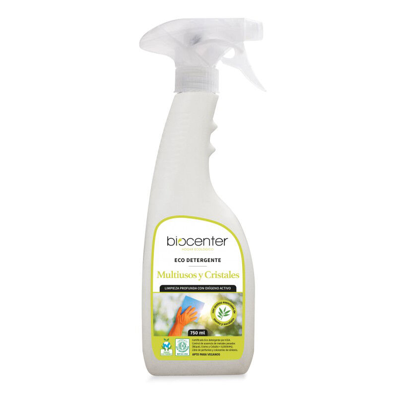 Biocenter Eco detergente multiusos y cristales con oxígeno activo (750ml.)