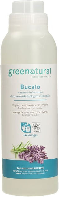 Greenatural Detergente líquido eco concentrado de Lavanda (1 litro)