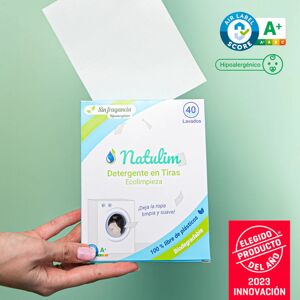 Natulim Detergente ecológico en tiras para la ropa - Sin fragancia Natulim Detergente ecológico en tiras para la ropa - Sin fragancia
