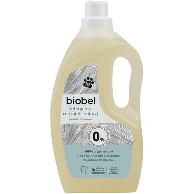 BioBel Detergente con jabón natural 0 % para todo tipo de ropa BioBel Detergente con jabón natural 0 % para todo tipo de ropa