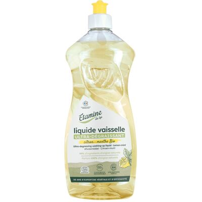 Etamine du Lys Lavavajillas líquido a mano de Limón y Menta Bio (1 litro) Etamine du Lys Lavavajillas líquido a mano de Limón y Menta Bio (1 litro)