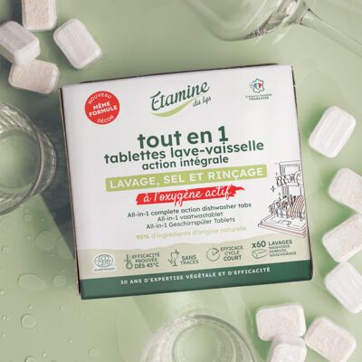 Etamine du Lys Pastillas para lavavajillas todo en 1 - NUEVA FÓRMULA Etamine du Lys Pastillas para lavavajillas todo en 1 - NUEVA FÓRMULA